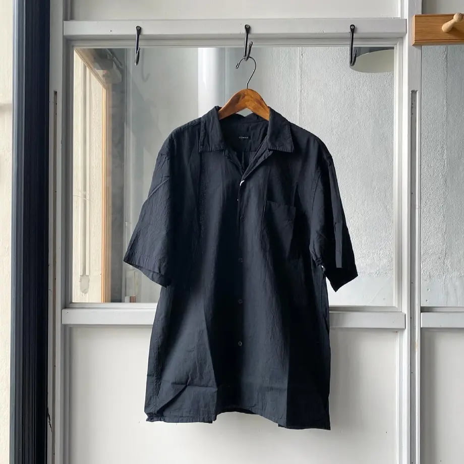 【COMOLI】ベタシャン オープンカラーシャツ 半袖