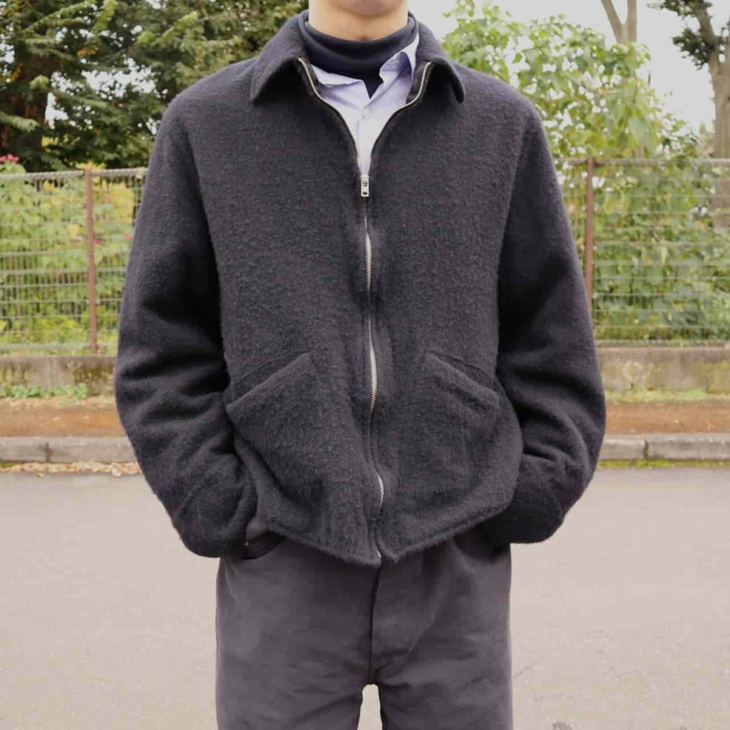 comoli【コモリ】縮絨ウールジップショートジャケットをレビュー！ | F